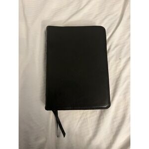 KJV Wide Margin Bible, Black Leather Church Bible Pub Red Letter Some Writing